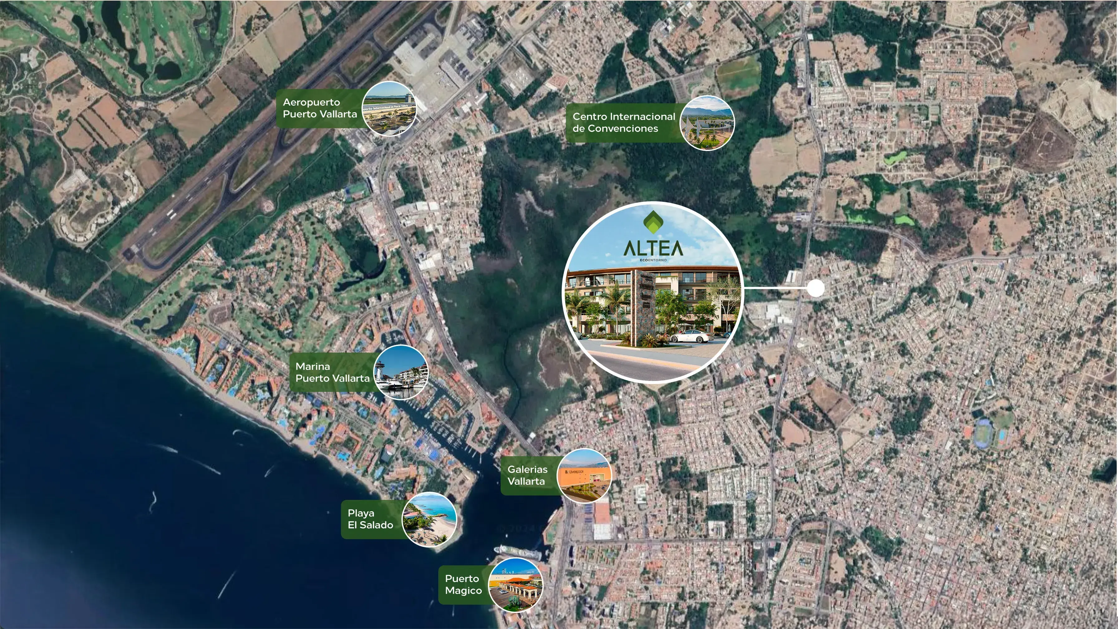 Mapa de ubicación Altea – Puerto Vallarta