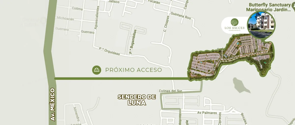 Mapa de ubicación Vivento Los Sauces – Puerto Vallarta